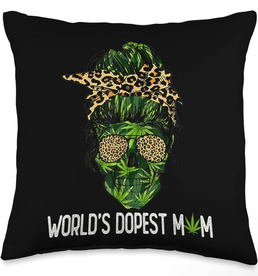 Worlds Dopest Mom Pillow